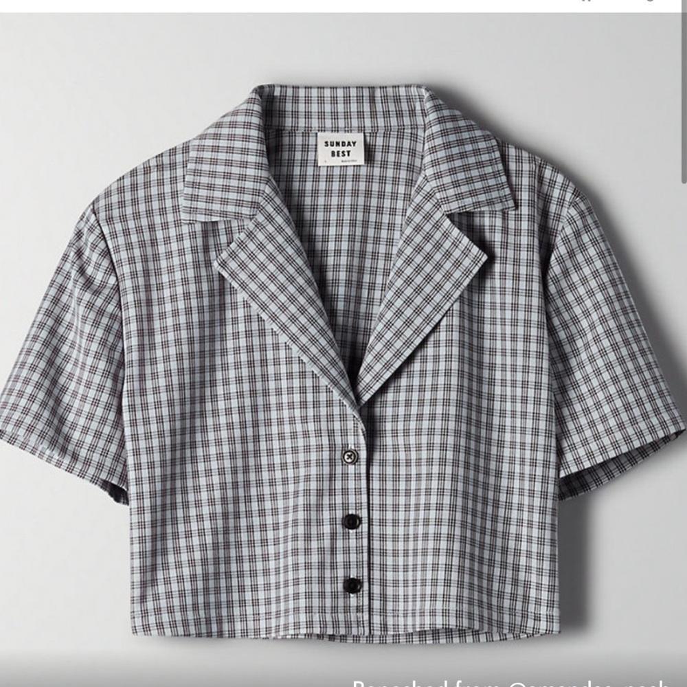 Aritzia Sunday Best Tuesday Boxy Button Up - XS
